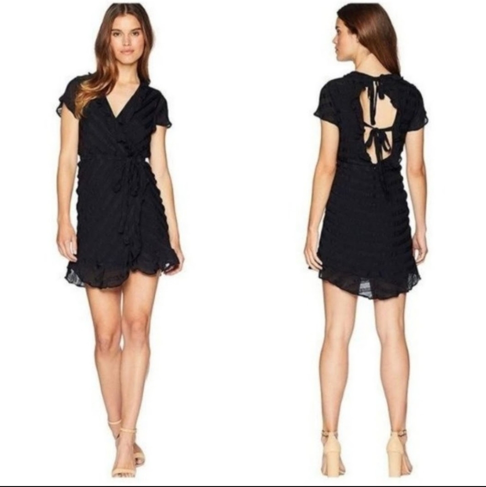 Bardot Black open back v cut dress - Picture 1 of 7